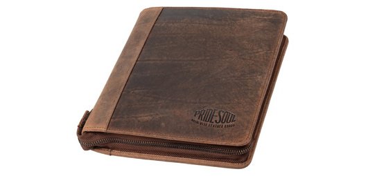 CHARON organizer, leather, brown