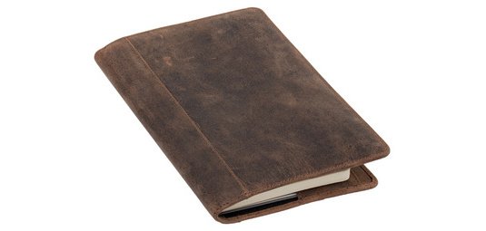 Leather case PERKINS, leather, brown