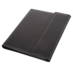 Classeur à anneaux SALVO, A4, simili cuir, noir