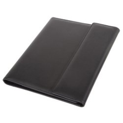 Classeur à anneaux SALVO, A4, simili cuir, noir