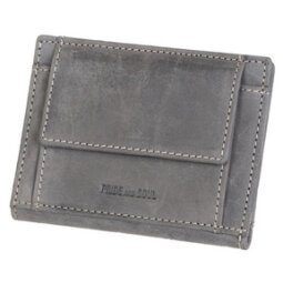 Porte-cartes avec porte-monnaie, RFID, gris
