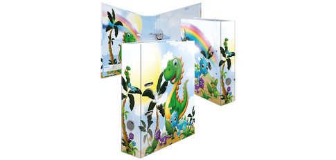 Classeur à levier à motifs pour maternelle Dinosaures,