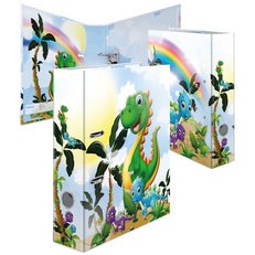 Classeur à levier à motifs pour maternelle Dinosaures,