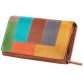 Portefeuille pour dames, en cuir, multicolore