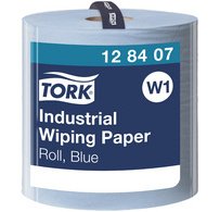 TORK Rouleau de papier nettoyant industriel, 340 m, bleu
