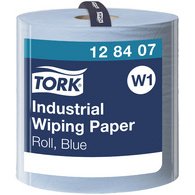 TORK Rouleau de papier nettoyant industriel, 340 m, bleu