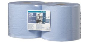 TORK Rouleau nettoyant multi-usage, 2 couches, 510 m, bleu