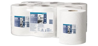 TORK Rouleau nettoyant multi-usage, 2 couches, 125 m, blanc