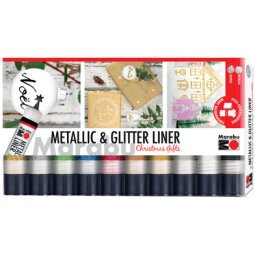 Feutre Metallic & Glitter Liner, set Christmas Gifts