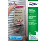 Pochette adhésive de signalisation, (L)221 x (H)304 mm