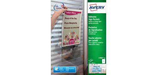 Adhesive signaling pouch, (L)221 x (H)304 mm