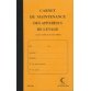 Carnet de maintenance 'Appareil de levage', 32 pages