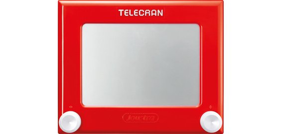 Ardoise magique TELECRAN ORIGINAL, rouge