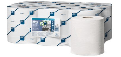 TORK Reflex Rouleau nettoyant multi-usage, 150,8 m, blanc