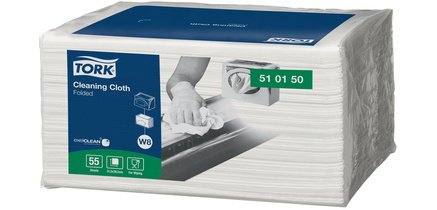 TORK Chiffons de nettoyage tout usage, 385 X 315 mm, blanc