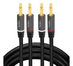 Cordon haut-parleur, 2 x 2 fiches bananes, 3,0 m