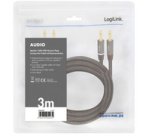 Cordon haut-parleur, 2 x 2 fiches bananes, 3,0 m