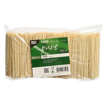 Prikkers 'Pure', bamboe, lengte: 100 mm