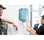 TORK Distributeur à dévidage central Maxi, rouge/noir