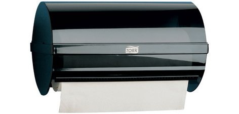 TORK Distributeur de papier nettoyant en petit rouleau, noir