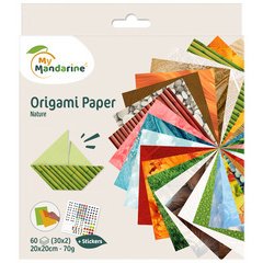 Vouwblaadjes Origami-papier 'Nature'