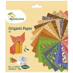 Vouwblaadjes Origami papier 'Zoo'