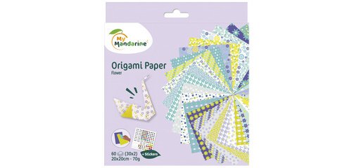 Feuilles à plier Origami Paper 'Flowers'