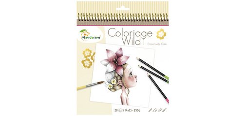 Carnet de coloriage Wild 1 - Rose