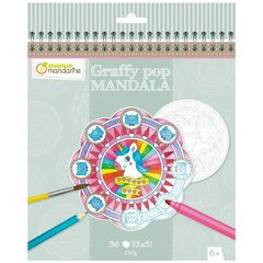 Carnet de coloriage 'Graffy Pop Mandala'