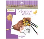 Carnet de coloriage Wild 4 - Violet