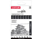 Feutre technique PIN ASP011, set de 8