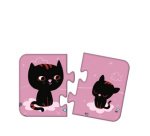 Puzzles 2 pièces, Maman/bébé - Multicolore