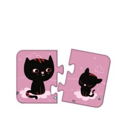 Puzzles 2 pièces, Maman/bébé - Multicolore