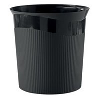 Corbeille à papier Re-LOOP, 13 litres, noir