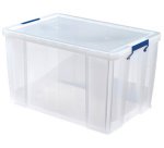 Boîte de rangement ProStore, 85 litres, transparent