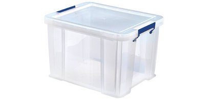 Bankers Box Aufbewahrungsbox ProStore 36 Liter, transparent