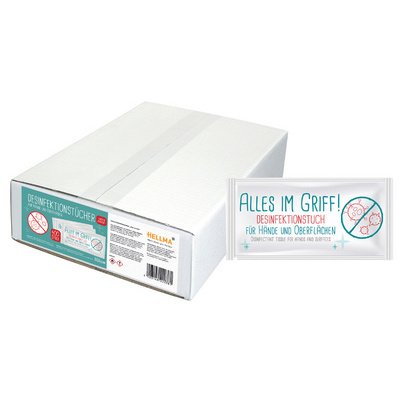 Lingette désinfectante 'Alles im Griff', en carton