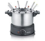 Appareil à fondue FO 2470, acier inoxydable / noir