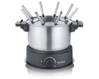 Appareil à fondue FO 2470, acier inoxydable / noir