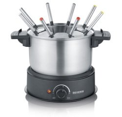 Appareil à fondue FO 2470, acier inoxydable / noir