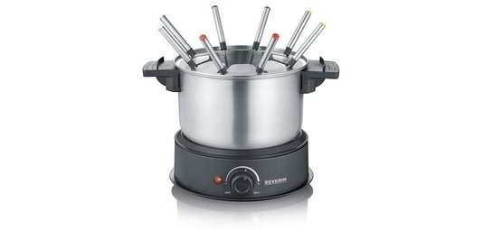 Appareil à fondue FO 2470, acier inoxydable / noir