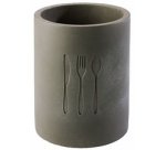 Récipient pour couverts ELEMENT, en béton