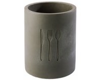 Récipient pour couverts ELEMENT, en béton