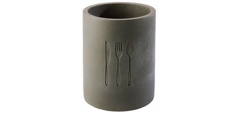 Récipient pour couverts ELEMENT, en béton