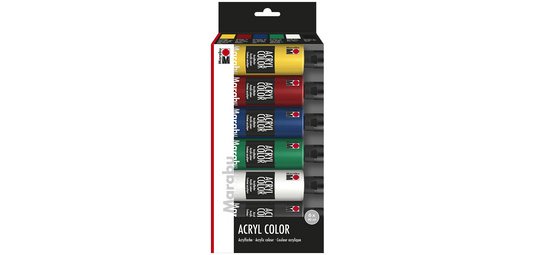 Peinture acrylique 'BasicAcryl', kit pour débutants