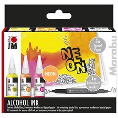 Encre permanente Alcohol Ink, set fluo 'NEON'