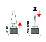 Encre permanente Alcohol Ink, set fluo 'NEON'