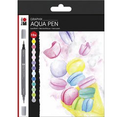 Aquarel marker Pen Graphix ICE ICE BABY - etui van 12 stuks