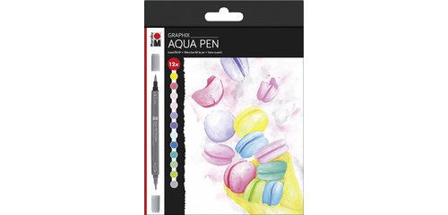 Wasservermalbarer Filzstift Pen Graphix ICE ICE BABY, Etui