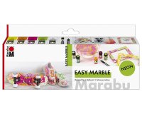 Marmerverf 'easy marble', NEON fluo set